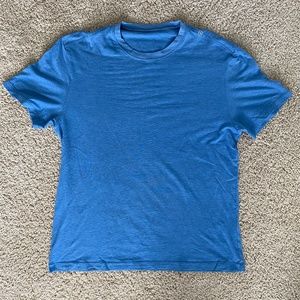 Lulu Lemon Blue Performance Cotton Tee Shirt